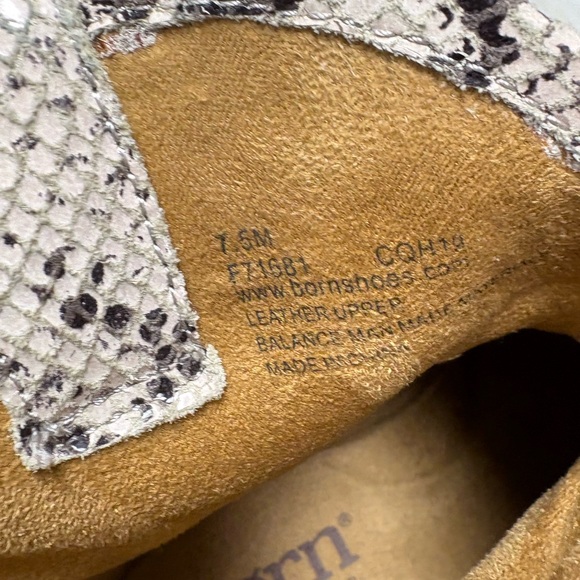 Born Snake Print Ankle Boots - Gray and Black - Picture 4 of 6